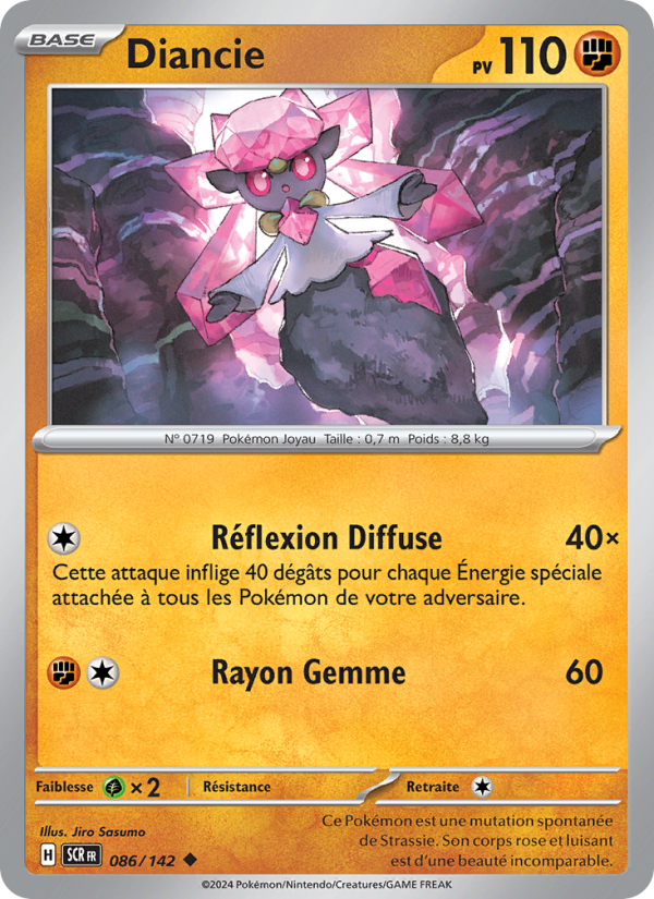 Diancie 086 — Stellar Crown (French Pokémon TCG card)