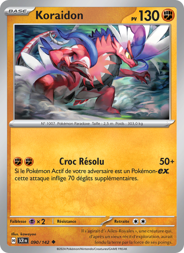 Koraidon 090 — Stellar Crown (French Pokémon TCG card)