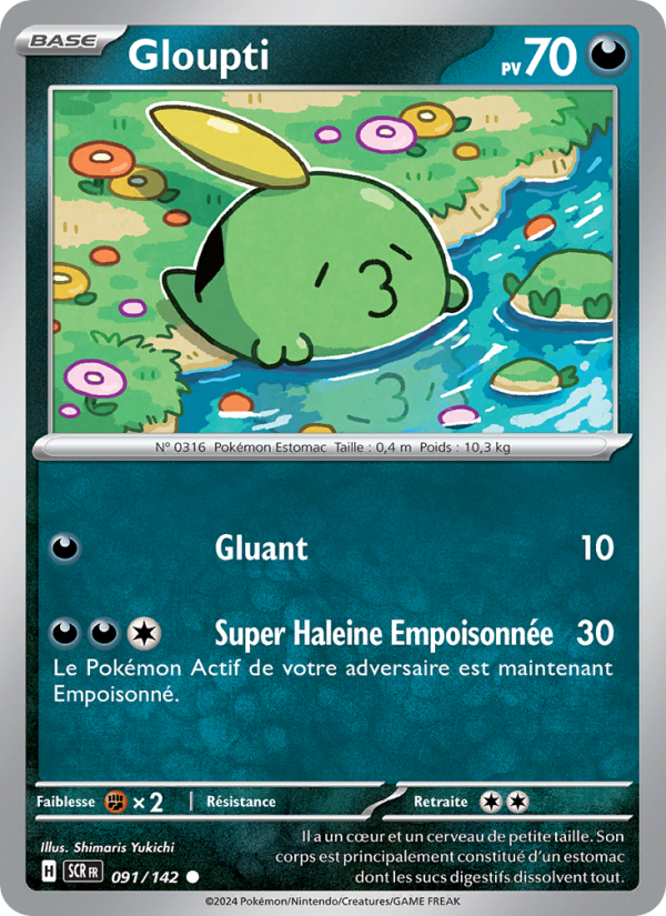 Gloupti 091 — Stellar Crown (French Pokémon TCG card)