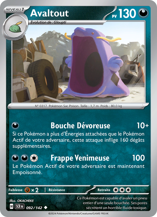 Avaltout 092 — Stellar Crown (French Pokémon TCG card)