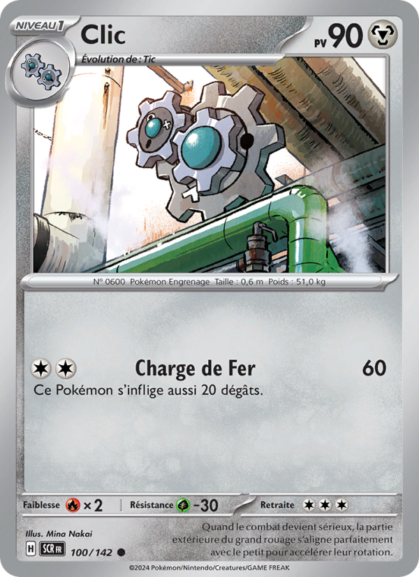 Clic 100 — Stellar Crown (French Pokémon TCG card)