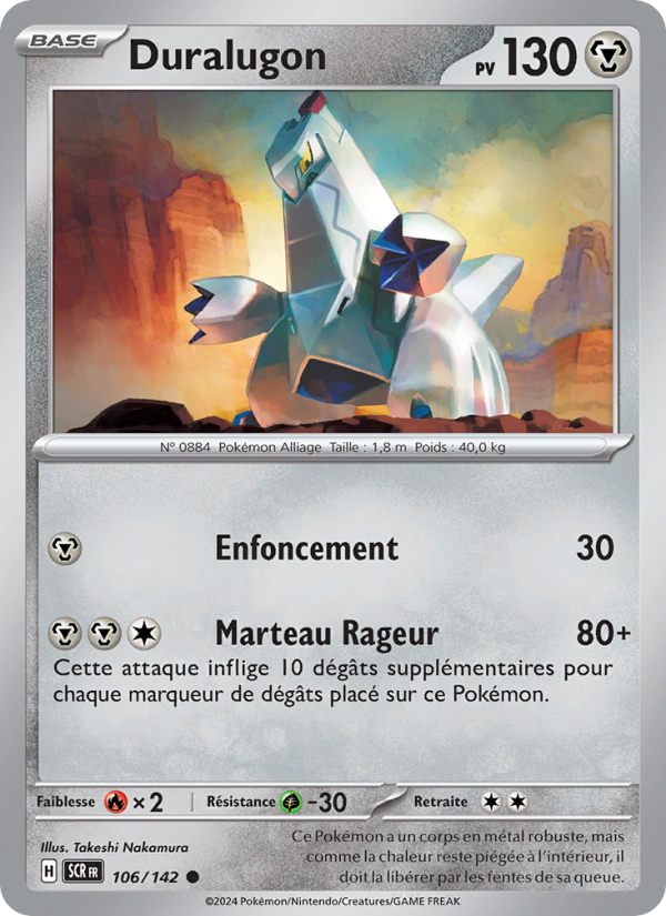 Duralugon 106 — Stellar Crown (French Pokémon TCG card)