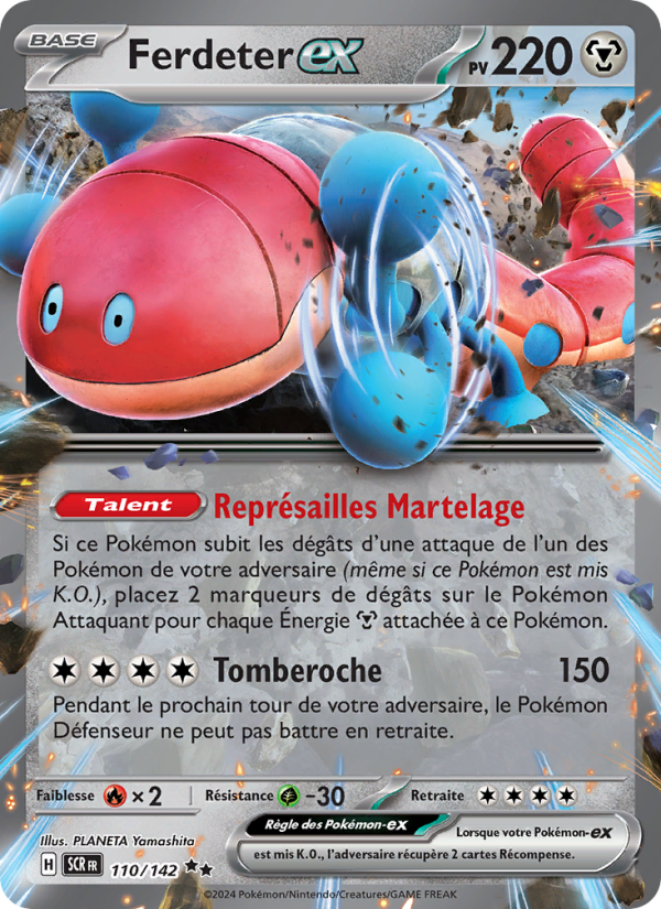 Ferdeter-ex 110 — Stellar Crown (French Pokémon TCG card)