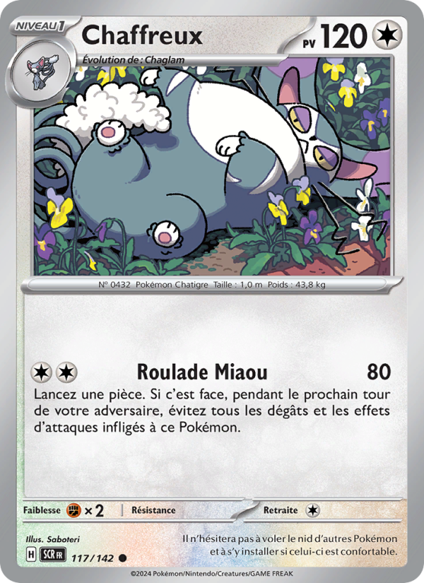 Chaffreux 117 — Stellar Crown (French Pokémon TCG card)