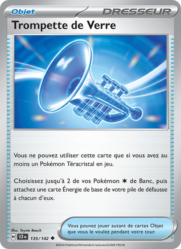 Trompette de Verre 135 — Stellar Crown (French Pokémon TCG card)