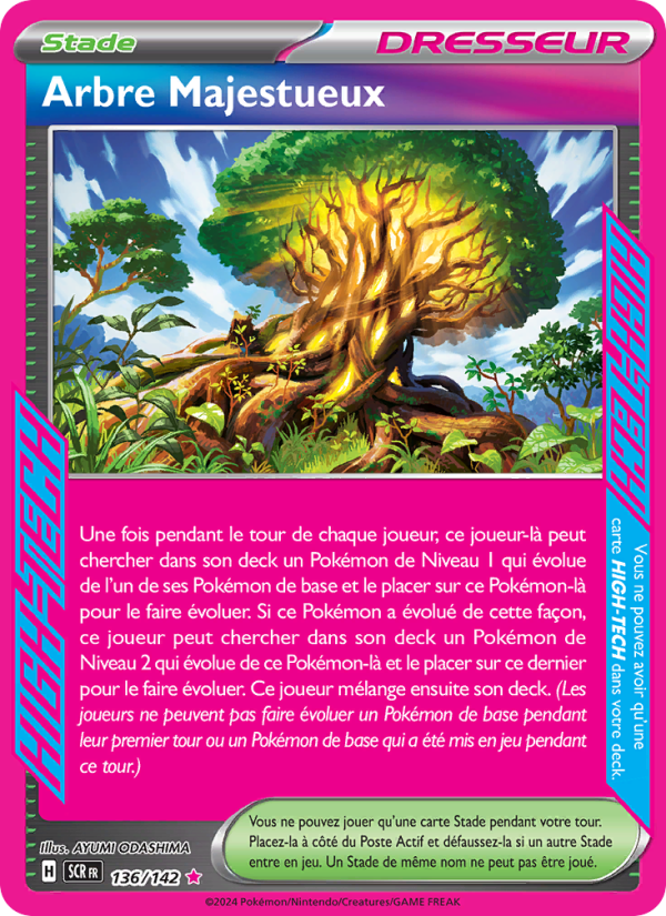 Arbre Majestueux 136 — Stellar Crown (French Pokémon TCG card)