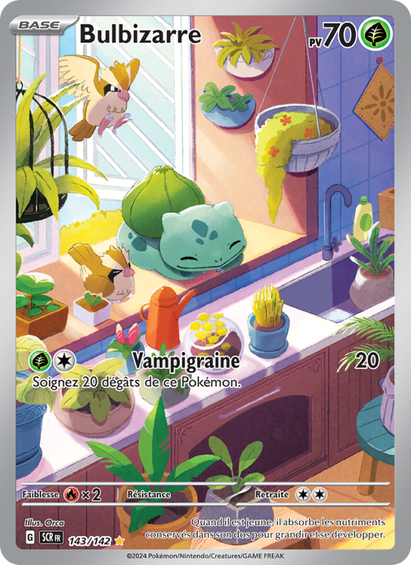 Bulbizarre 143 — Stellar Crown (French Pokémon TCG card)
