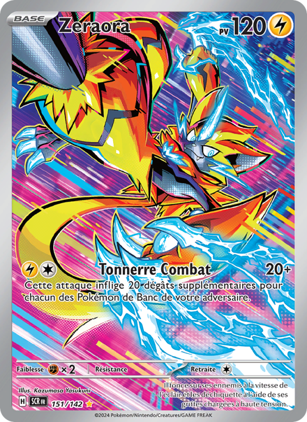 Zeraora 151 — Stellar Crown (French Pokémon TCG card)