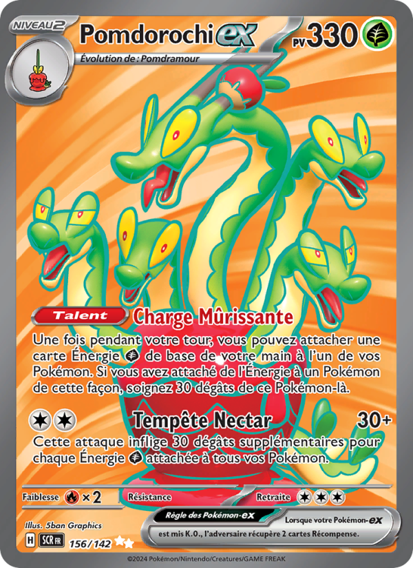 Pomdorochi-ex 156 — Stellar Crown (French Pokémon TCG card)