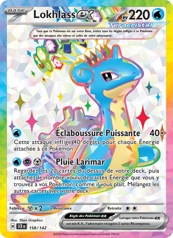 Lokhlass-ex 158 — Stellar Crown (French Pokémon TCG card)
