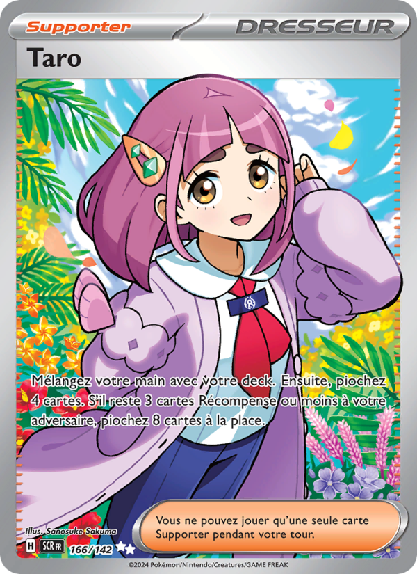 Taro 166 — Stellar Crown (French Pokémon TCG card)