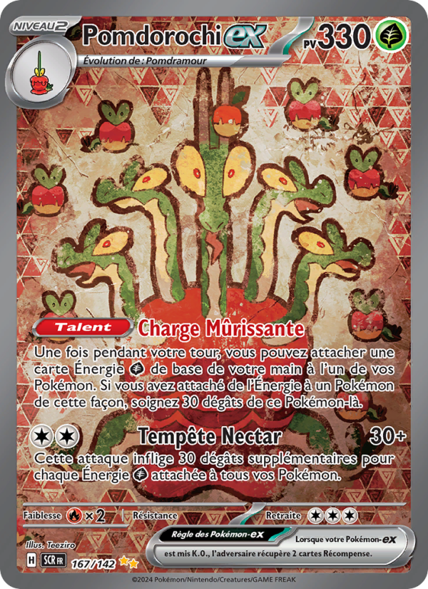 Pomdorochi-ex 167 — Stellar Crown (French Pokémon TCG card)