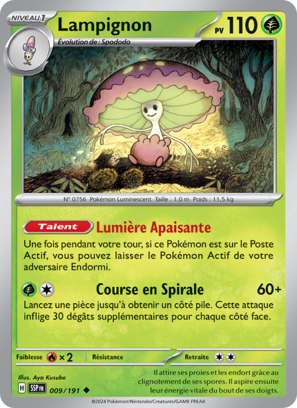 Lampignon 009 — Surging Sparks (French Pokémon TCG card)