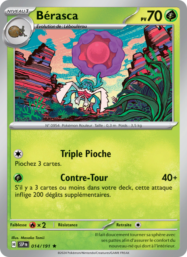 Bérasca 014 — Surging Sparks (French Pokémon TCG card)