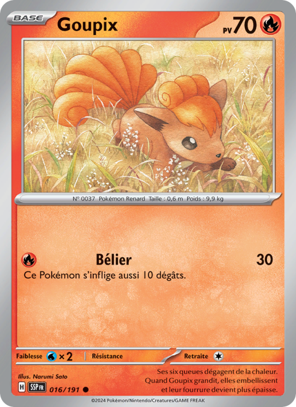 Goupix 016 — Surging Sparks (French Pokémon TCG card)