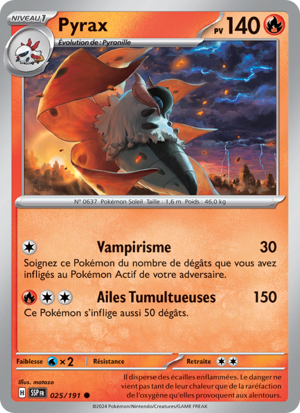 Pyrax 025 — Surging Sparks (French Pokémon TCG card)