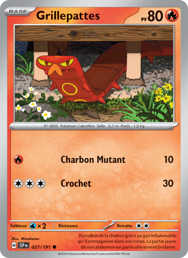 Grillepattes 027 — Surging Sparks (French Pokémon TCG card)