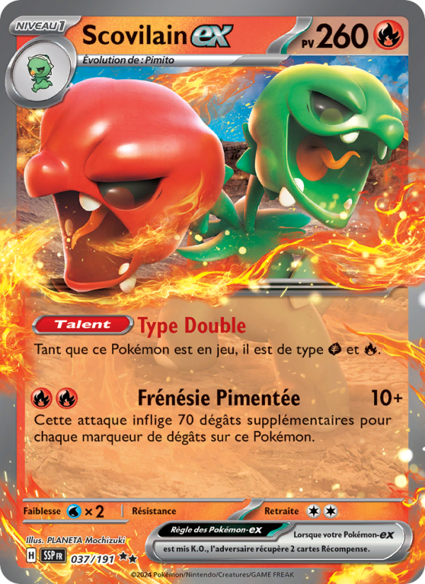 Scovilain-ex 037 — Surging Sparks (French Pokémon TCG card)