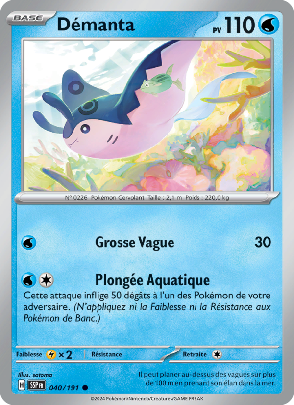 Démanta 040 — Surging Sparks (French Pokémon TCG card)
