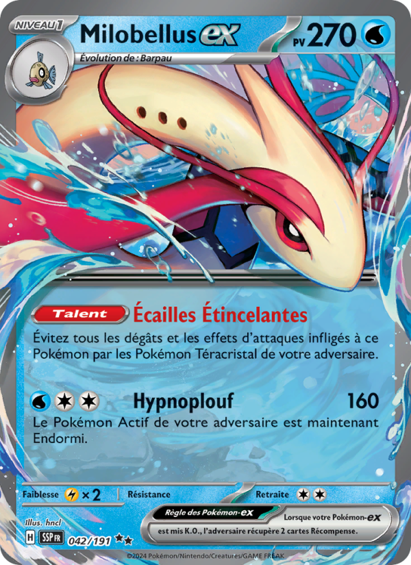 Milobellus-ex 042 — Surging Sparks (French Pokémon TCG card)