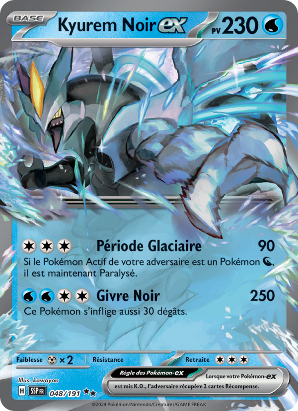 Kyurem Noir-ex 048 — Surging Sparks (French Pokémon TCG card)