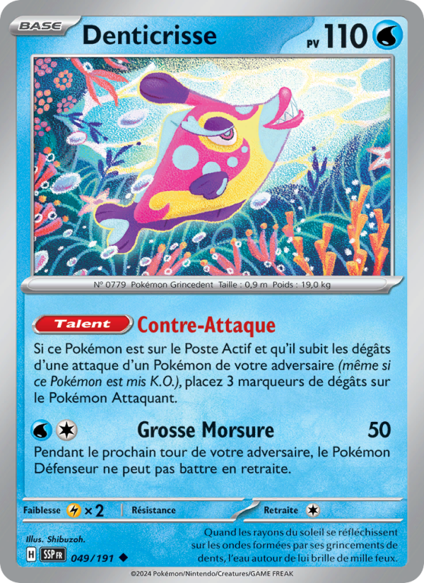 Denticrisse 049 — Surging Sparks (French Pokémon TCG card)