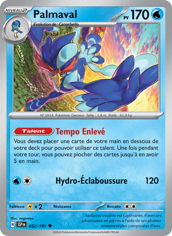 Palmaval 052 — Surging Sparks (French Pokémon TCG card)
