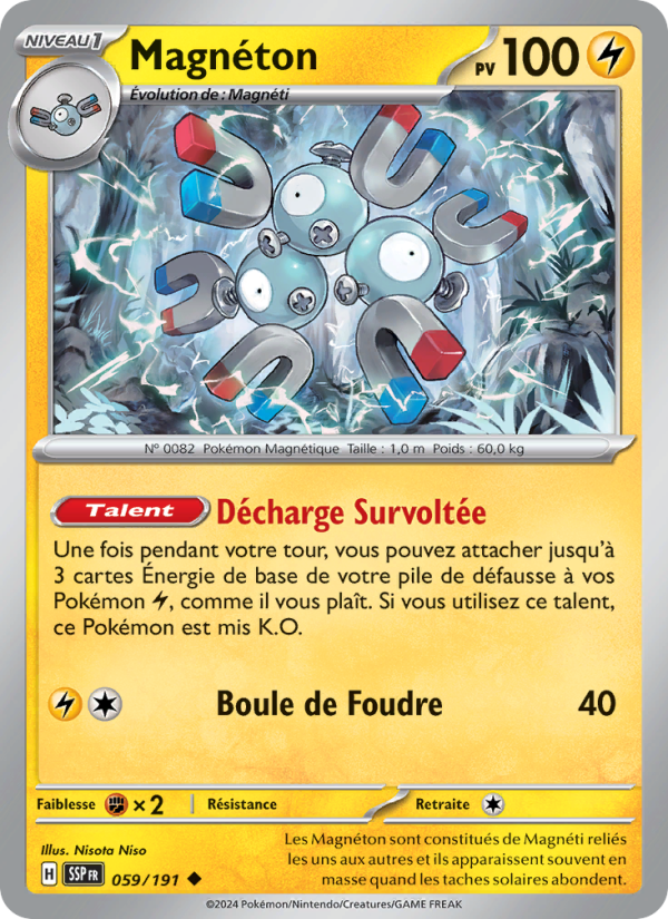 Magnéton 059 — Surging Sparks (French Pokémon TCG card)