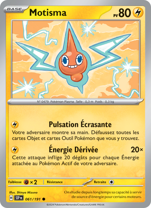 Motisma 061 — Surging Sparks (French Pokémon TCG card)