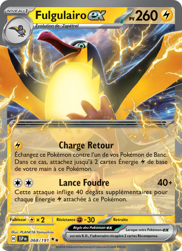 Fulgulairo-ex 068 — Surging Sparks (French Pokémon TCG card)