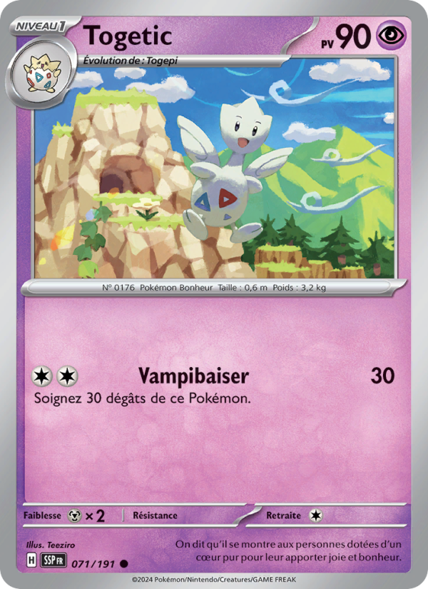Togetic 071 — Surging Sparks (French Pokémon TCG card)