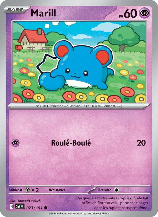 Marill 073 — Surging Sparks (French Pokémon TCG card)