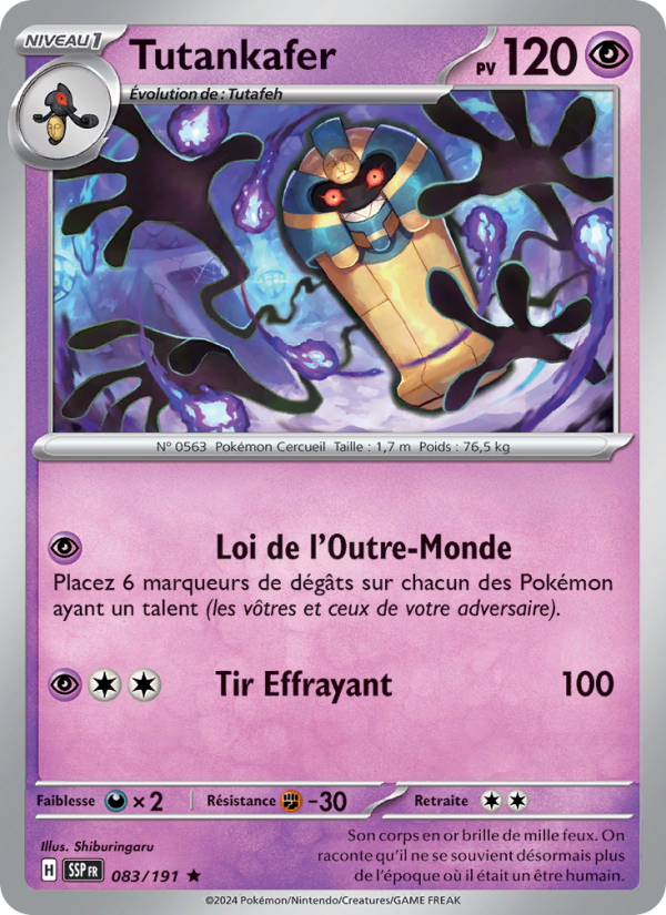 Tutankafer 083 — Surging Sparks (French Pokémon TCG card)