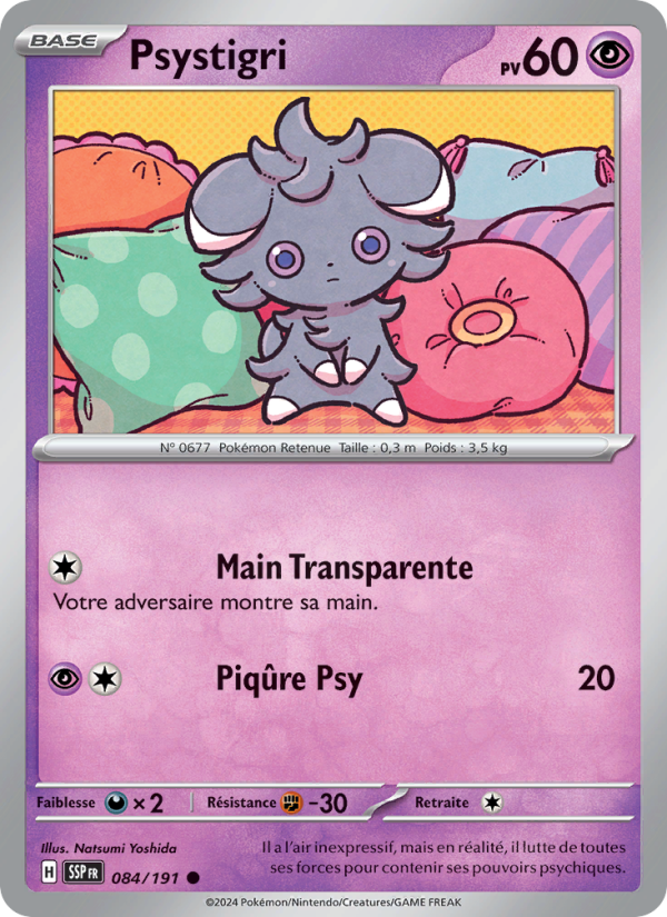 Psystigri 084 — Surging Sparks (French Pokémon TCG card)