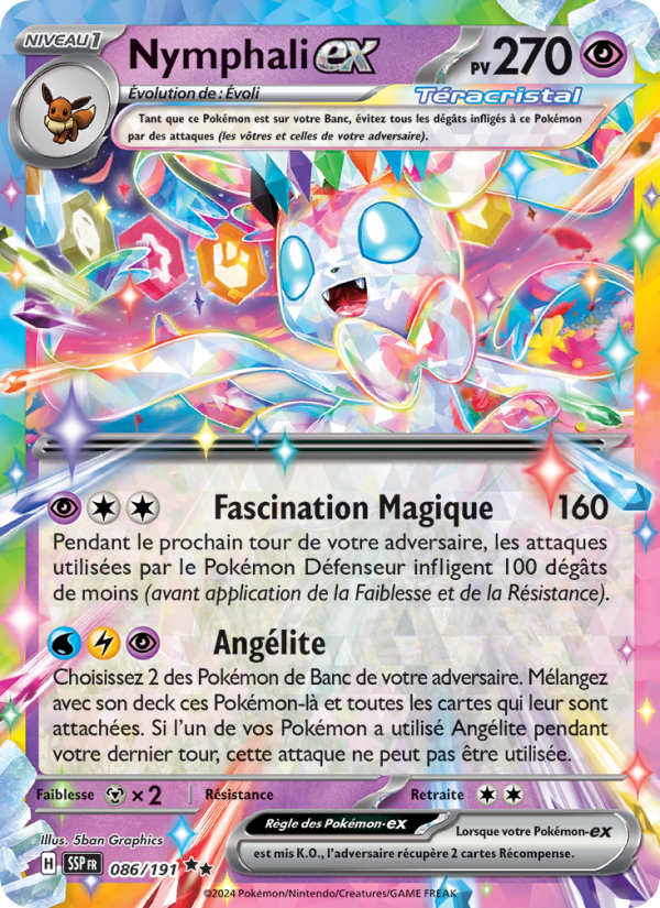 Nymphali-ex 086 — Surging Sparks (French Pokémon TCG card)
