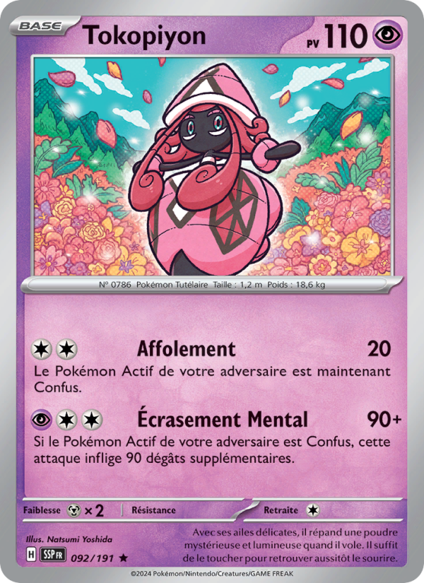 Tokopiyon 092 — Surging Sparks (French Pokémon TCG card)
