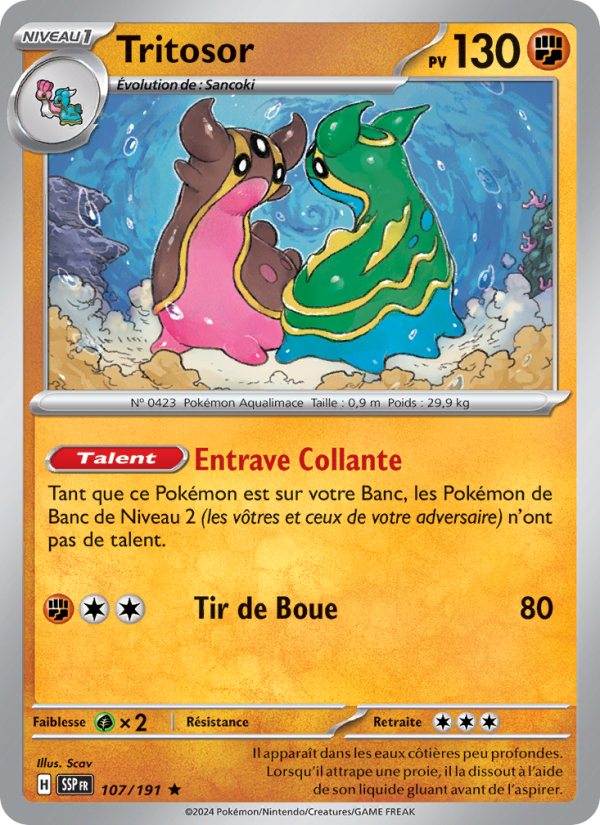 Tritosor 107 — Surging Sparks (French Pokémon TCG card)