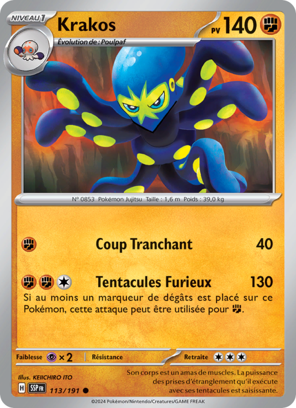 Krakos 113 — Surging Sparks (French Pokémon TCG card)