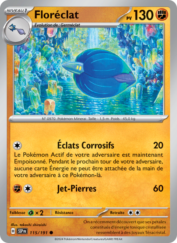 Floréclat 115 — Surging Sparks (French Pokémon TCG card)