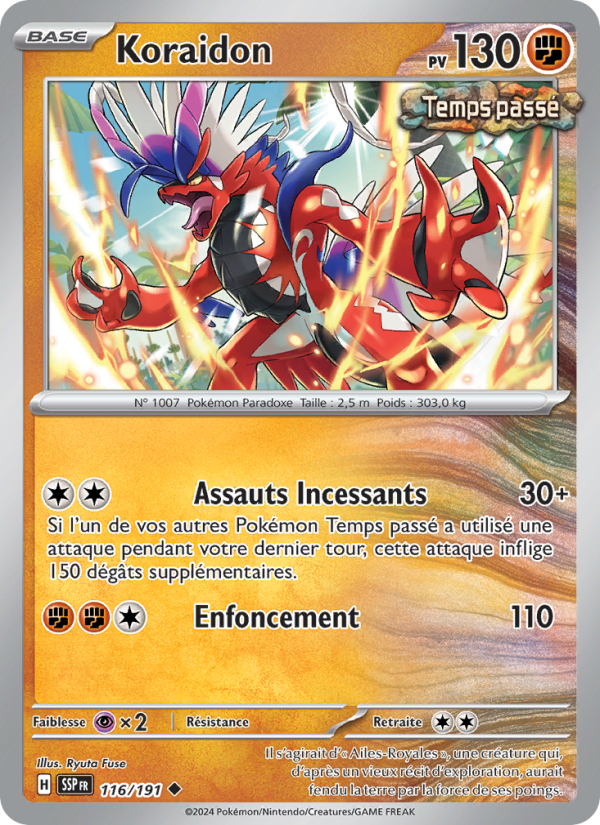 Koraidon 116 — Surging Sparks (French Pokémon TCG card)