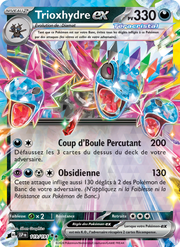 Trioxhydre-ex 119 — Surging Sparks (French Pokémon TCG card)