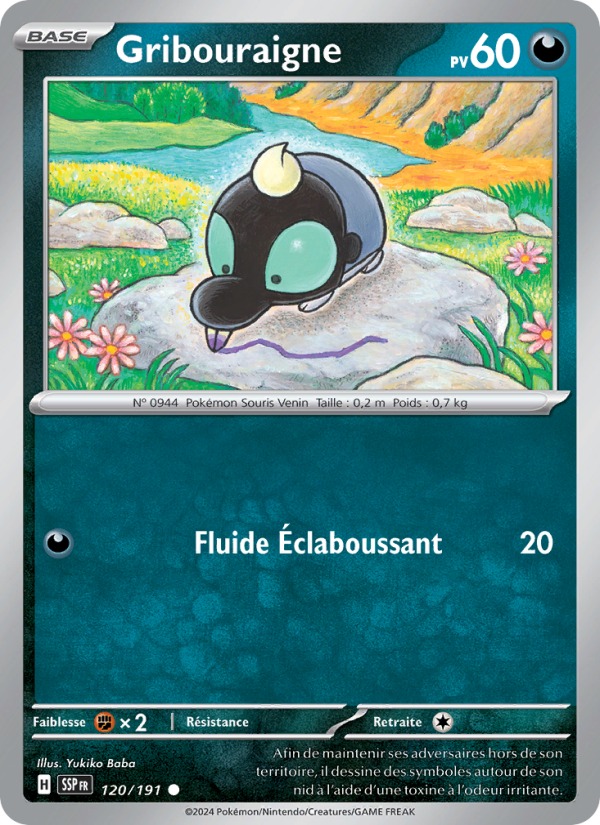 Gribouraigne 120 — Surging Sparks (French Pokémon TCG card)