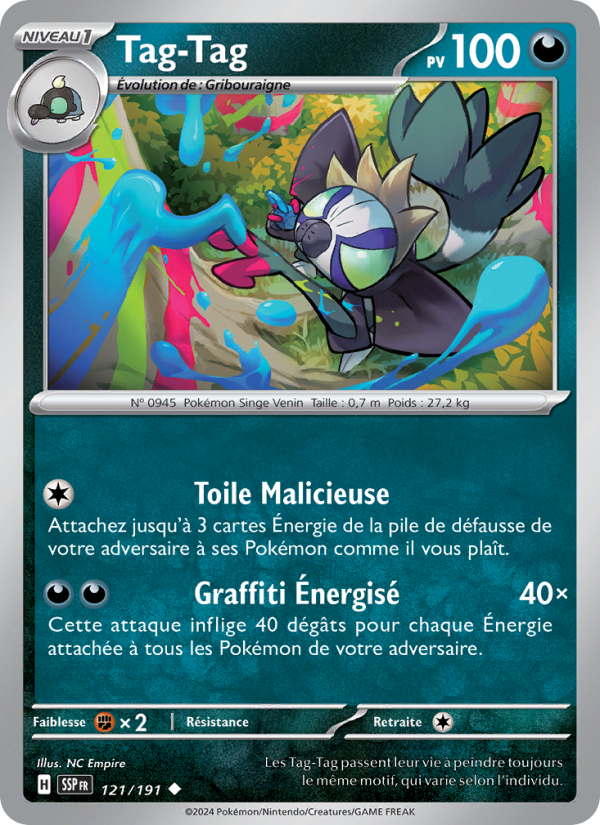 Tag-Tag 121 — Surging Sparks (French Pokémon TCG card)