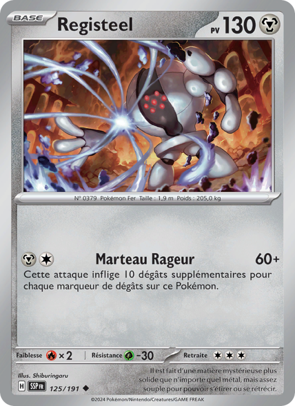 Registeel 125 — Surging Sparks (French Pokémon TCG card)
