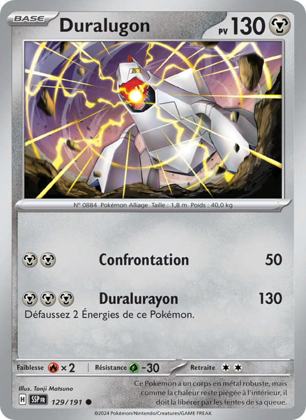 Duralugon 129 — Surging Sparks (French Pokémon TCG card)