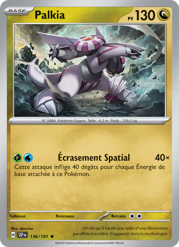 Palkia 136 — Surging Sparks (French Pokémon TCG card)