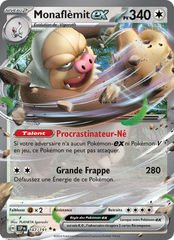 Monaflèmit-ex 147 — Surging Sparks (French Pokémon TCG card)