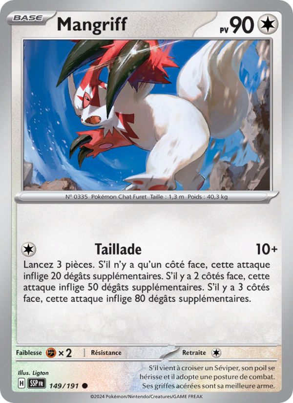 Mangriff 149 — Surging Sparks (French Pokémon TCG card)
