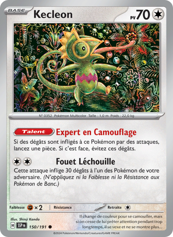 Kecleon 150 — Surging Sparks (French Pokémon TCG card)