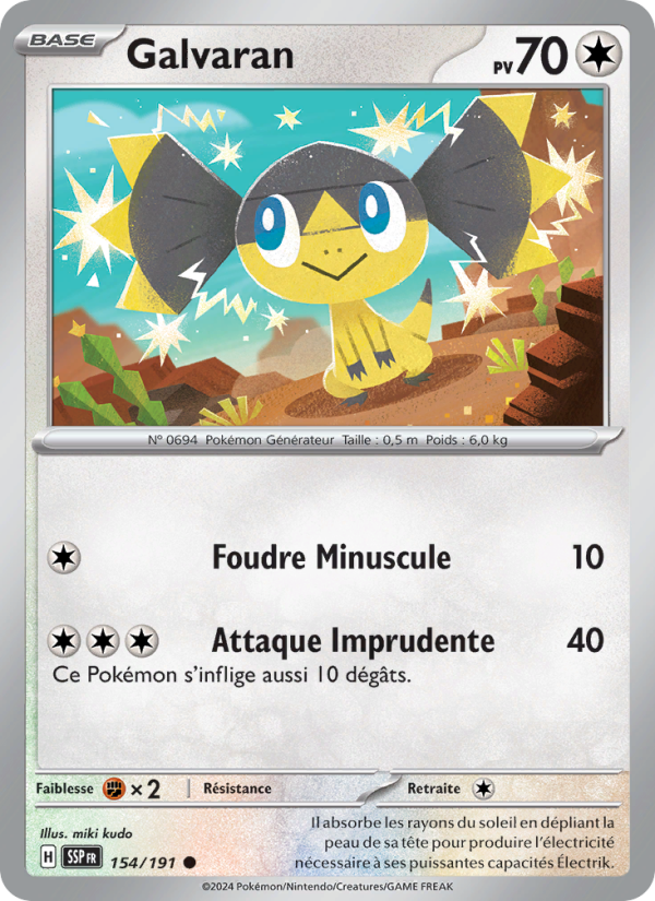 Galvaran 154 — Surging Sparks (French Pokémon TCG card)